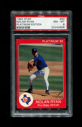 1992 NOLAN RYAN STAR #83 PLATINUM EDITION PSA 8