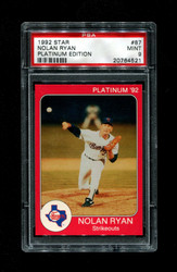 1992 NOLAN RYAN STAR #87 PLATINUM EDITION PSA 9