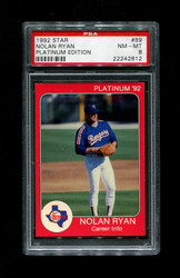 1992 NOLAN RYAN STAR #89 PLATINUM EDITION PSA 8