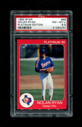 1992 NOLAN RYAN STAR #89 PLATINUM EDITION PSA 8.5