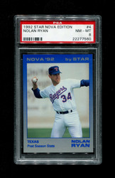 1992 NOLAN RYAN STAR NOVA EDITION #4 RANGERS PSA 8