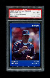 1990 NOLAN RYAN STAR (TEAMS) #7 5000 K'S GLOSSY PSA 8