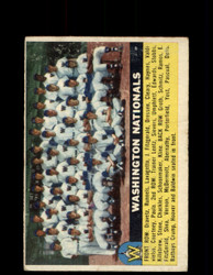 1956 WASHINGTON NATIONALS TOPPS #146 TEAM CARD *G4670 VG