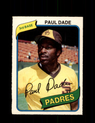 1980 PAUL DADE OPC #134 O-PEE-CHEE PADRES *G4832