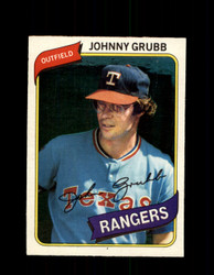 1980 JOHNNY GRUBB OPC #165 O-PEE-CHEE RANGERS *G4846