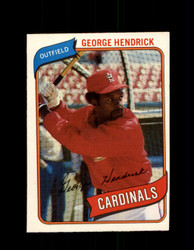 1980 GEORGE HENDERICK OPC #184 O-PEE-CHEE CARDINALS *G4857