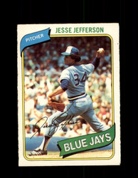 1980 JESSE JEFFERSON OPC #244 O-PEE-CHEE BLUE JAYS *G4894