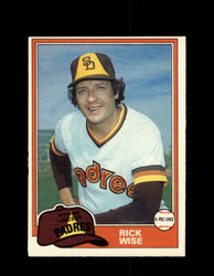 1981 RICK WISE OPC #274 O-PEE-CHEE PADRES *G4967