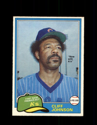 1981 CLIFF JOHNSON OPC #17 O-PEE-CHEE ATHLETICS *G4976