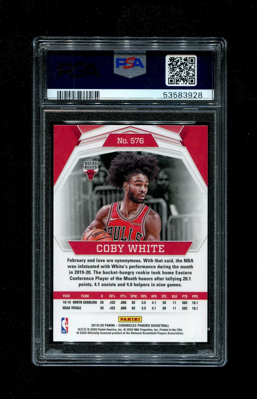 2019 COBY WHITE PANINI CHRONICLES #576 BULLS PSA 9 - OPC Baseball.com