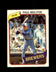 1980 PAUL MOLITOR OPC #211 O-PEE-CHEE BREWERS *R3363