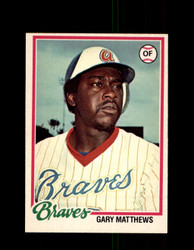 1978 GARY MATTHEWS OPC #209 O-PEE-CHEE BRAVES *R4654