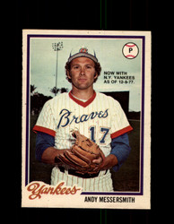 1978 ANDY MESSERSMITH OPC #79 O-PEE-CHEE YANKEES *G5273