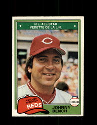 1981 JOHNNY BENCH OPC #286 O-PEE-CHEE REDS *R4384
