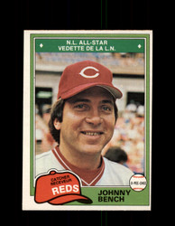 1981 JOHNNY BENCH OPC #286 O-PEE-CHEE REDS *G8051