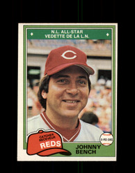 1981 JOHNNY BENCH OPC #286 O-PEE-CHEE REDS *G8052