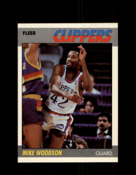 1987 MIKE WOODSON FLEER BASKETBALL #128 CLIPPERS *G4734