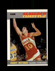 1987 RANDY WITTMAN FLEER BASKETBALL #126 HAWKS *G4736