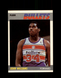 1987 JOHN WILLIAMS FLEER BASKETBALL #122 BULLETS *G4728