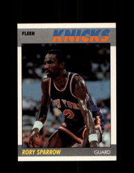1987 RORY SPARROW FLEER BASKETBALL #102 KNICKS *R3937