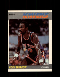 1987 RORY SPARROW FLEER BASKETBALL #102 KNICKS *R3935