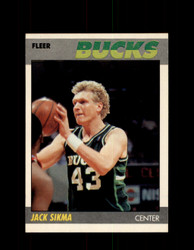 1987 JACK SIKMA FLEER BASKETBALL #100 BUCKS *R3927