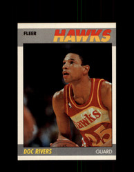 1987 DOC RIVERS FLEER BASKETBALL #92 HAWKS *R3971