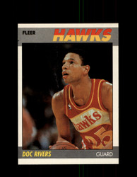 1987 DOC RIVERS FLEER BASKETBALL #92 HAWKS *R3967