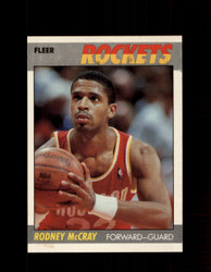 1987 RODNEY MCCRAY FLEER BASKETBALL #72 ROCKETS *R3889