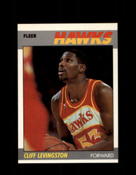 1987 CLIFF LEVINGSTON FLEER BASKETBALL #63 HAWKS *8958