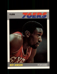 1987 ROY HINSON FLEER BASKETBALL #51 76ERS *5504