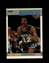 1987 DEREK HARPER FLEER BASKETBALL #48 MAVERICKS *4720