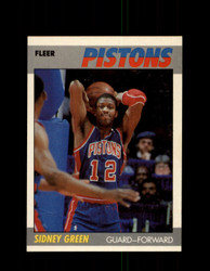 1987 SIDNEY GREEN FLEER BASKETBALL #44 PISTONS *G4719