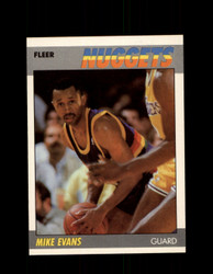 1987 MIKE EVANS FLEER BASKETBALL #36 NUGGETS *8327
