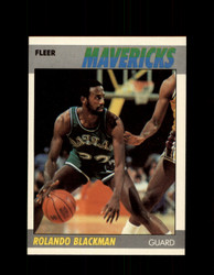1987 ROLANDO BLACKMAN FLEER BASKETBALL #12 MAVERICKS *6725