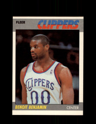 1987 BENOIT BENJAMIN FLEER BASKETBALL #10 CLIPPERS *6493