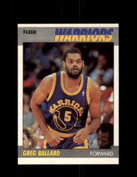 1987 GREG BALLARD FLEER BASKETBALL #7 WARRIORS *G4414