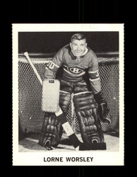 1965 LORNE WORSLEY COKE NHL COCA COLA CANADIENS *115