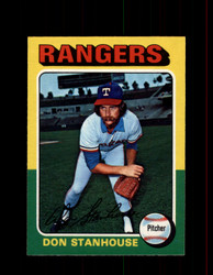 1975 DON STANHOUSE OPC #493 O-PEE-CHEE RANGERS *R5534