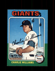 1975 CHARLIE WILLIAMS OPC #449 O-PEE-CHEE GIANTS *R4146