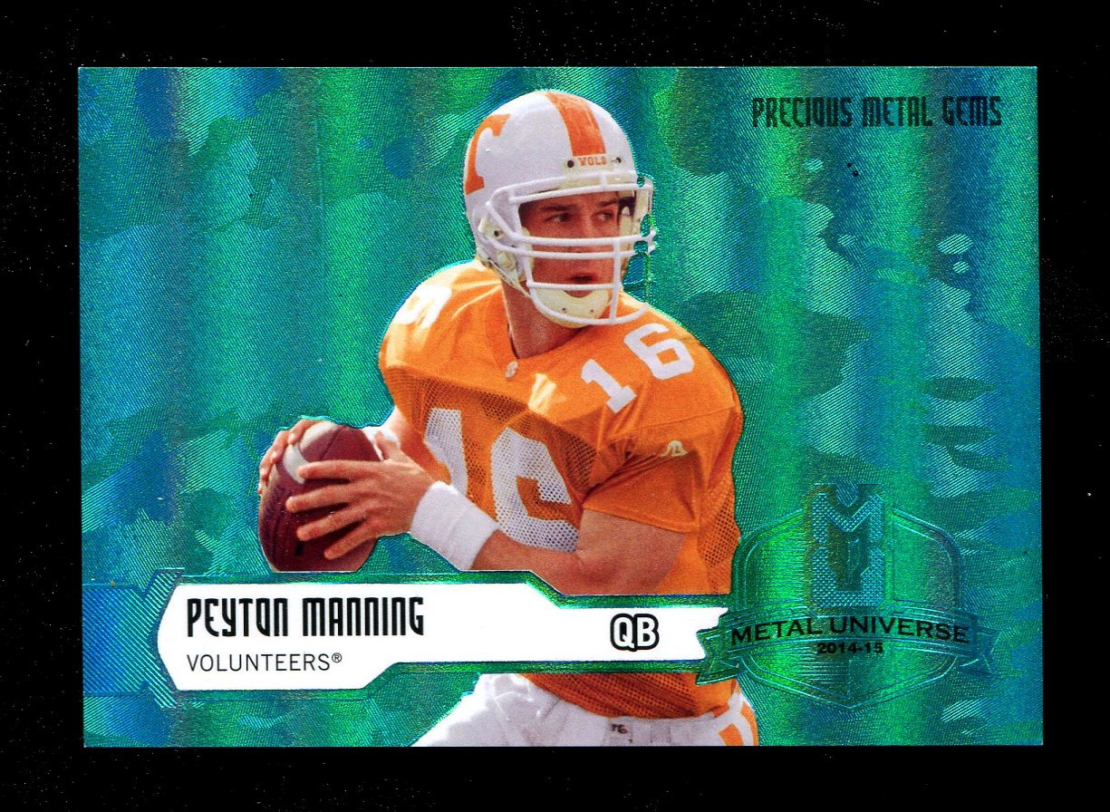 2014 PEYTON MANNING FLAIR SHOWCASE 100 PMG METAL UNIVERSE R1466