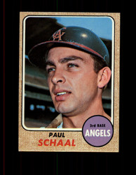 1968 PAUL SCHAAL TOPPS #474 ANGELS *G8093
