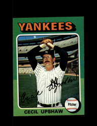 1975 CECIL UPSHAW TOPPS #92 YANKEES *R2477