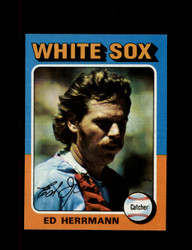 1975 ED HERRMANN TOPPS #219 WHITE SOX *7201