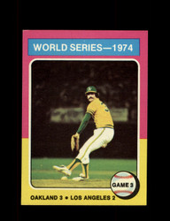 1975 WORLD SERIES TOPPS #463 GAME 3 *G8160