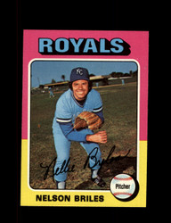 1975 NELSON BRILES TOPPS #495 ROYALS *8916