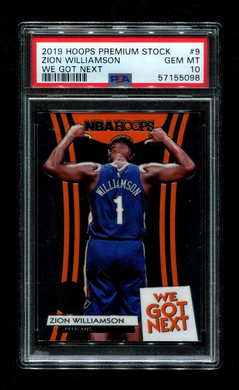 2019 ZION WILLIAMSON HOOPS PREMIUM STOCK #9 WE GOT NEXT PSA 10