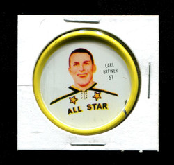 1962 CARL BREWER SHIRRIFF COINS #51 ALL STAR *4933