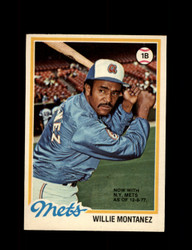 1978 WILLIE MONTANEZ OPC #43 O-PEE-CHEE METS *G8100