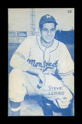 1953 STEVE LEMBO CANADIAN EXHIBITS #36 MONTREAL *027